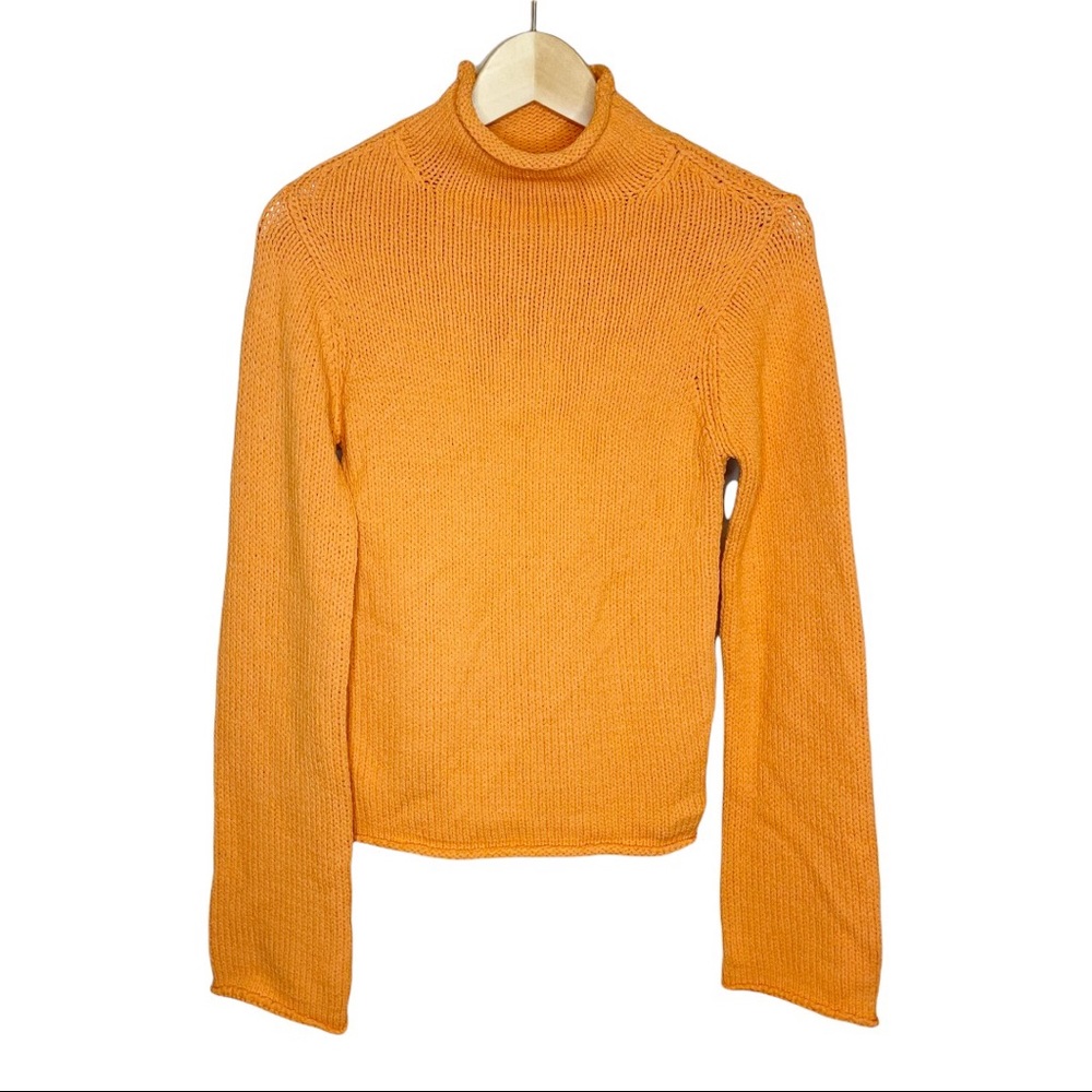Laundry Shelli Segal NWT Orange TurtleNeck Sweater Size Medium